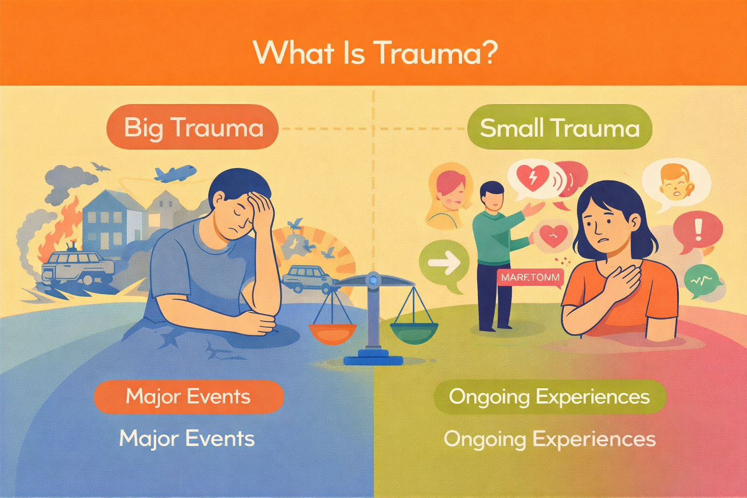 TRAUMA : BIG TRAUMA AND SMALL TRAUMA